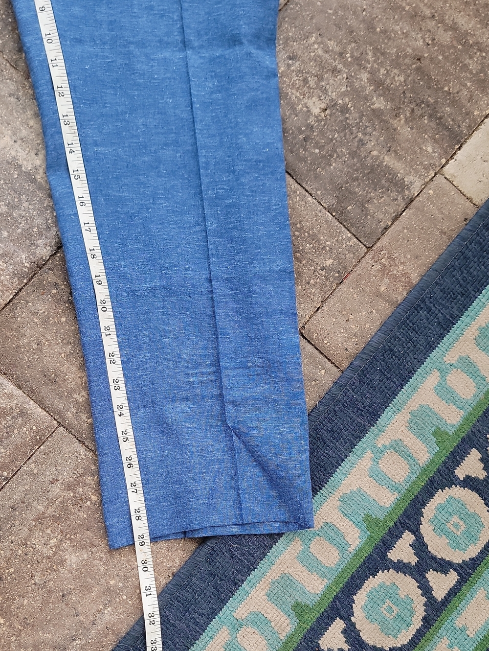 Alan Flusser Linen Blend Men's Trousers W36 L30 - Picture 5 of 7